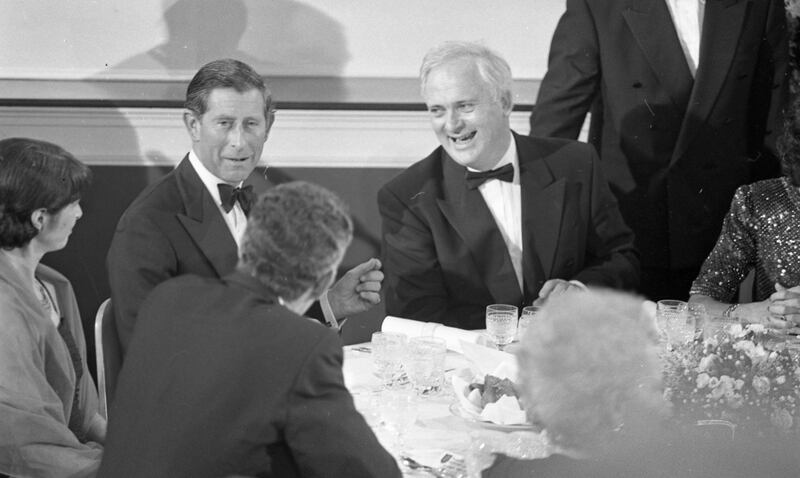 Prince Charles with taoiseach John Bruton at the state banquet in Dublin Castle in 1995. Photograph: Independent News and Media/Getty Images