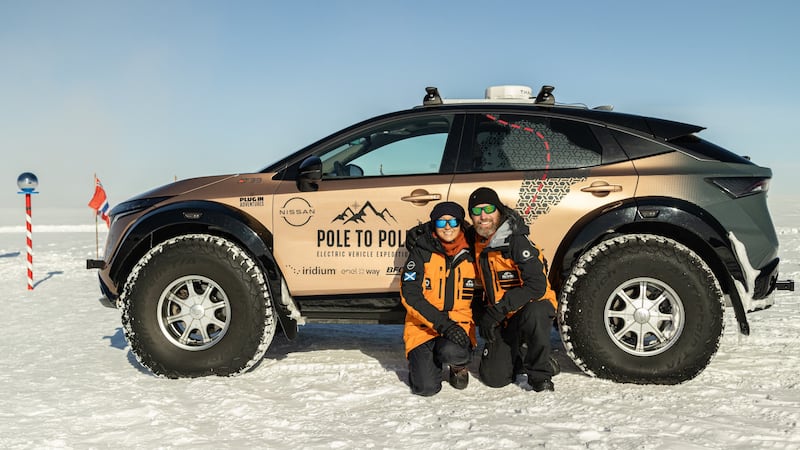 Chris and Julie Ramsey completed an epic Pole-to-Pole drive in a specially modified Nissan Ariya