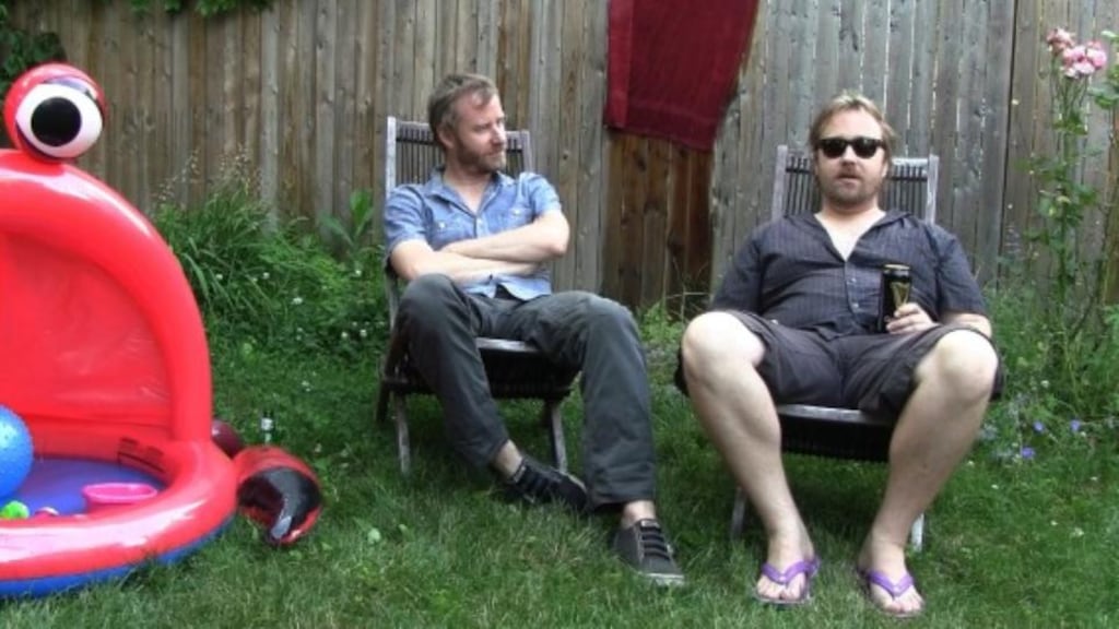 Matt (left) and Tom Berninger: despite the nine-year age gap, the brothers were close growing up and Tom credits his older brother for his love of movies