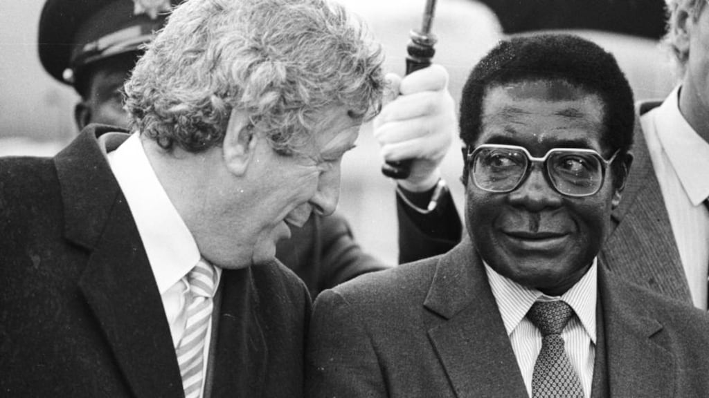 Garret FitzGerald hosted a lunch for Zimbabwe’s Robert Mugabe in September 1983 at a cost of £1,500.