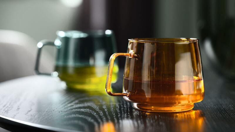 At Jysk you can buy the Anders amber glass tea cup for €5.