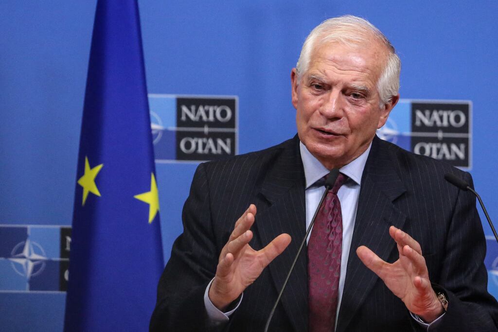 EU foreign policy chief Josep Borrell: 'We will continue to increase pressure on Russia - and we will do it for as long as needed.' Photograph: Valeria Mongelli/AFP via Getty