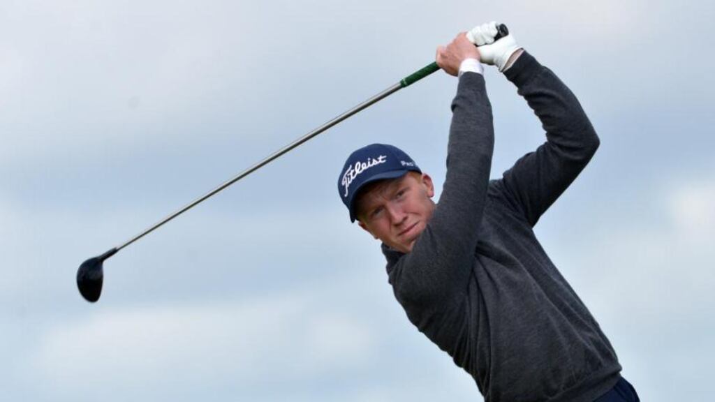 Former winner Gavin Moynihan says he played the best he has in a while in his first round at the Irish Amateur Open. Photograph: Pat Cashman