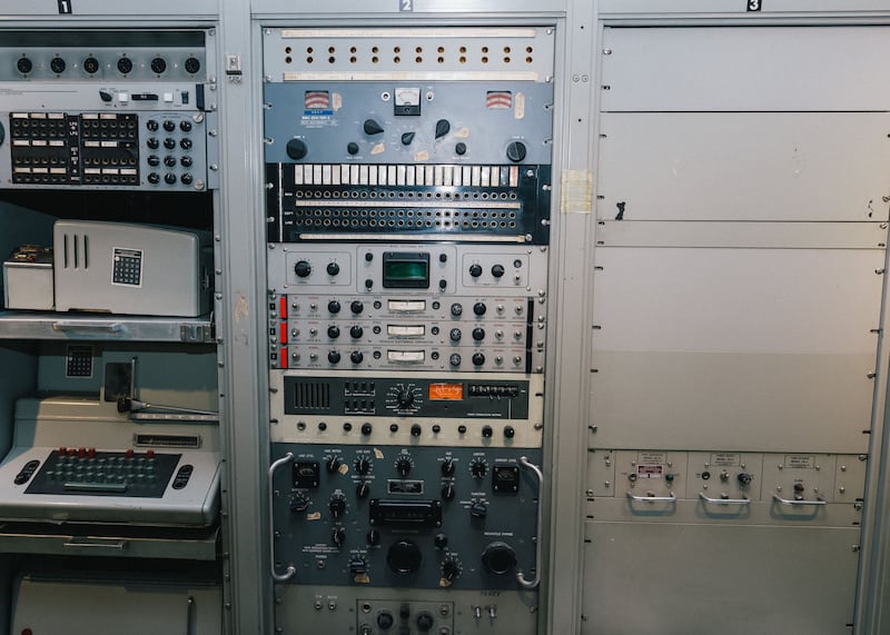 Vintage equipment from a onetime CIA station, at the former US embassy building in Tehran now known as the “US Den of Espionage Museum”. Nanna Heitmann/New York Times