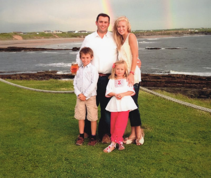 Jason Corbett and Molly Martens with Corbett's children, Jack and Sarah Corbett-Lynch. Photograph: Netflix