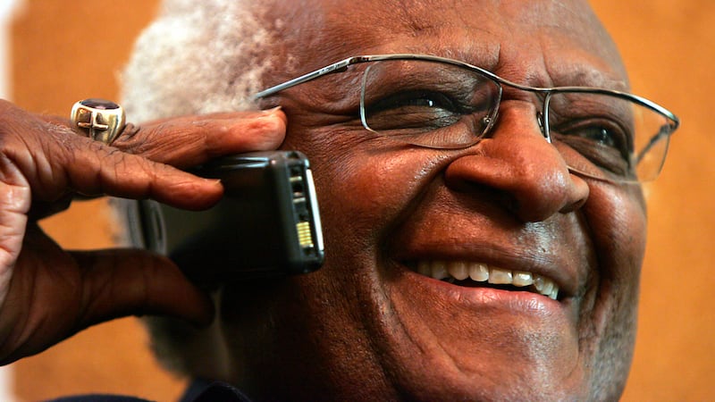 Nobel Peace Prize winner and former Archbishop of Cape Town, the Most Revd Desmond Tutu adressing a multi racial congregation in this file photograph from Dublin’s St Georges and St Thomas Church, Cathal Brugha Street. Photograph: Bryan O’Brien/The Irish Times