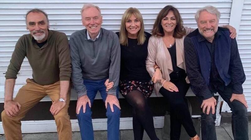 Frances with her brothers, Shay, Michael and Martin, and sister Mary.