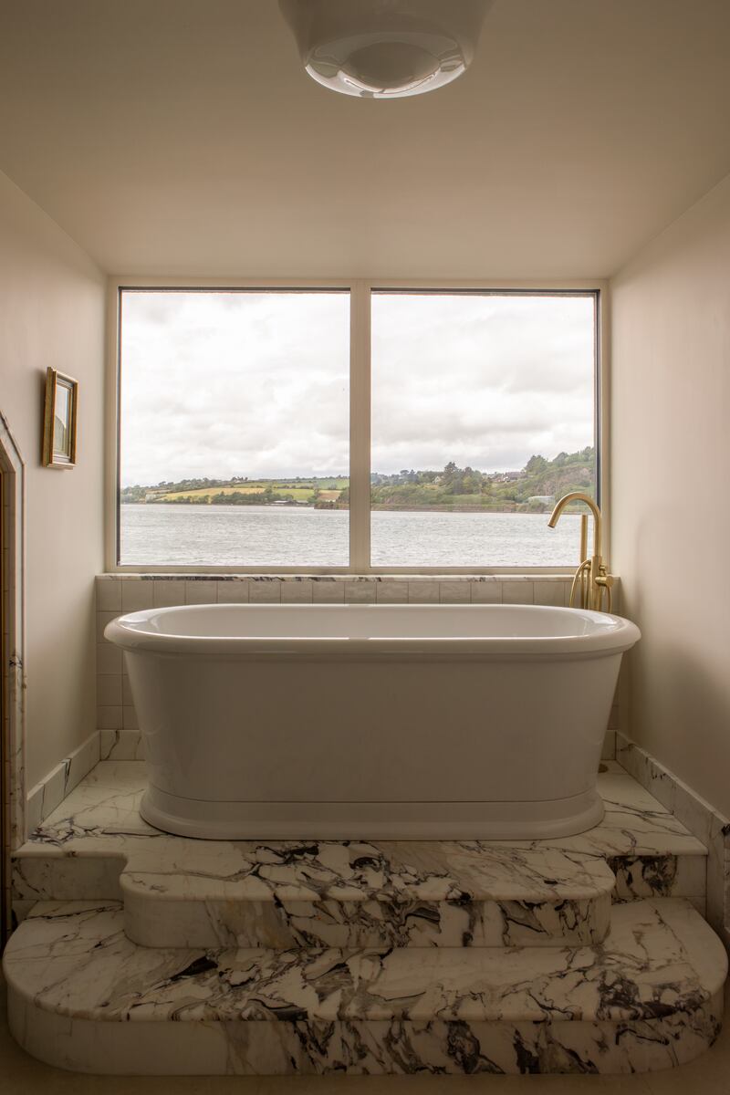 Sea views from the bath. Photograph: Ruth Maria Murphy