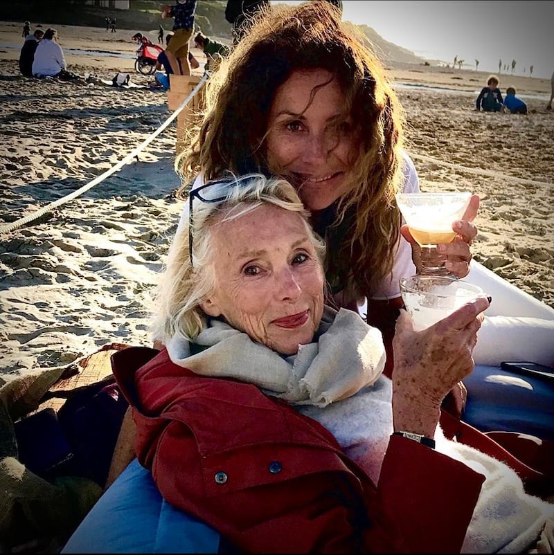 Minnie Driver with her mother. ‘There are days where I just still feel so angry and completely lost that she’s not here to call,’ says Driver of the death of her mother