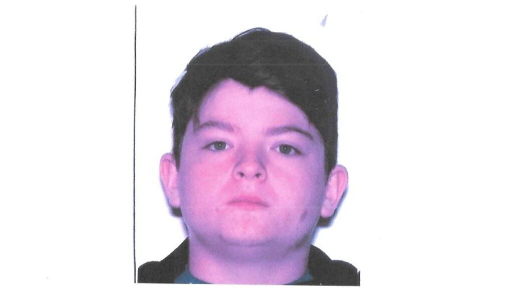 Colin Doyle (16) who was last seen in Ballinteer, at approximately 7pm on September 9th. Photograph: supplied by Garda Press Office