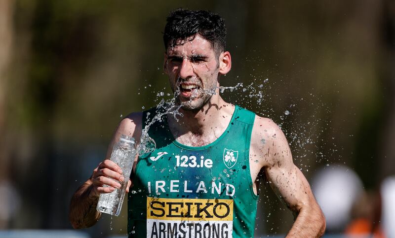 Hugh Armstrong at the 2024 World Athletics Cross Country Championships, Belgrade, Serbia. Photograph: Nikola Krstic/INPHO