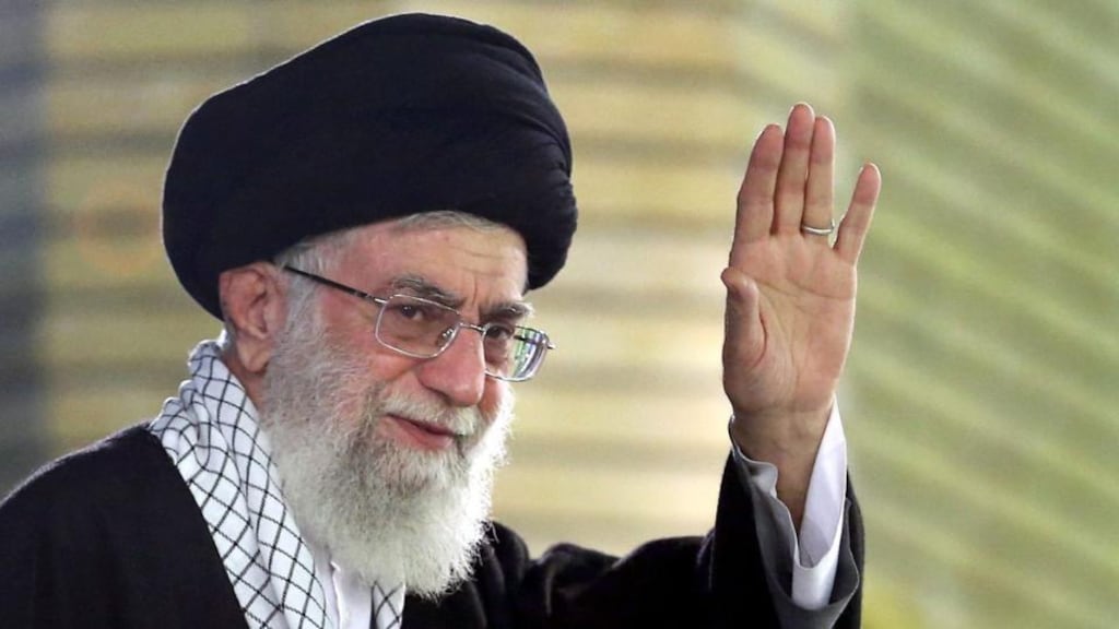 Iran’s leader Ayatollah Khamenei reportedly sent Barack Obama a secret letter in response to a suggestion by Mr Obama that a deal could be struck on Iran’s nuclear projects. Photograph: Handout via EPA