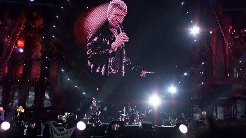 On stage in Saint-Denis, Paris in 1998. Photograph: Jack Guez/AFP/Getty Images