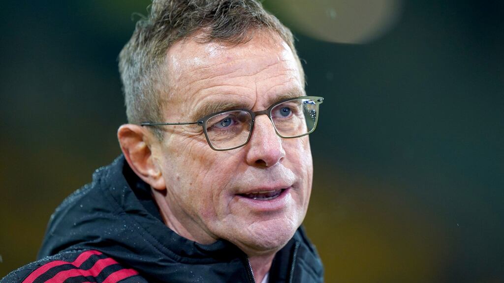 Manchester United manager Ralf Rangnick has called on players to get vaccinated. Photo: Joe Giddens/PA Wire