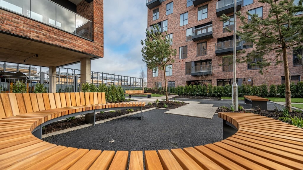 One of the communal areas at the Santry Place apartment scheme on Dublin’s Swords Road