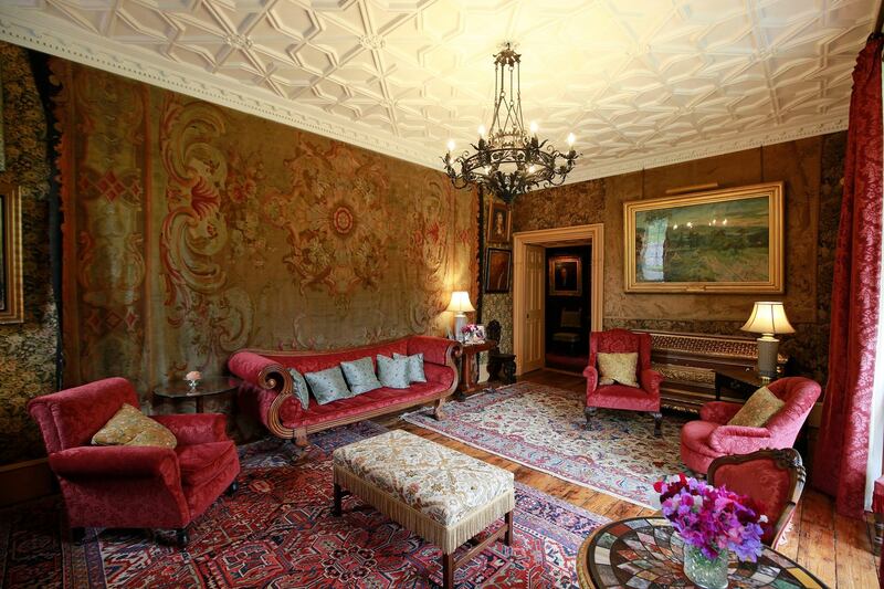 Huntington Castle: the tapestry room. Photograph: Nick Bradshaw