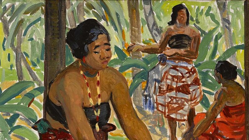 Preparing the Meal, Samoa, by Mary Swanzy (Lot 47 €30,000–€50,000)