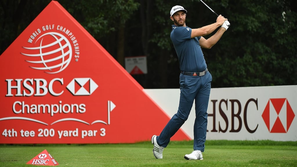 Dustin Johnson: “I’m really looking forward to it and pleased to have the opportunity to play in Abu Dhabi.” Photograph: Andrew Redington/Getty Images