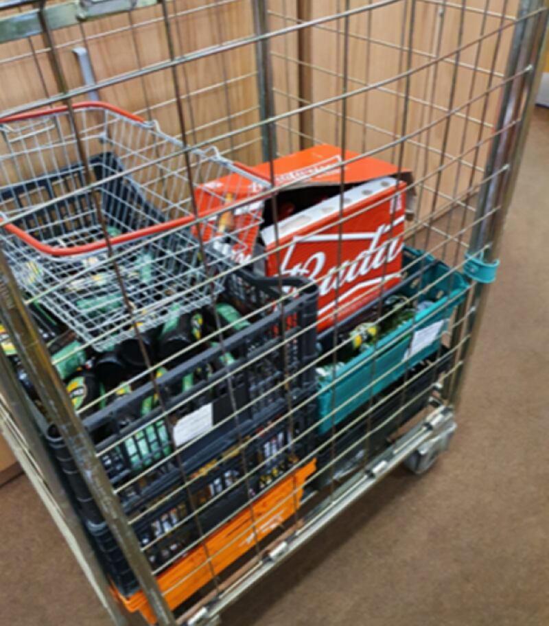 Some of the alcohol seized in Dublin