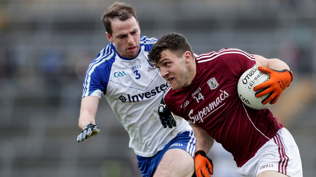 Damien Comer: “It’s great, you get the play the All-Ireland champions in their own patch. We know they are going to be coming at us hot and heavy.” Photograph: Laszlo Geczos/Inpho