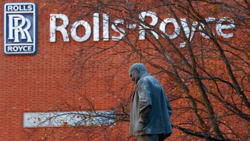 A statue of Henry Royce stands outside the Rolls-Royce plant in Derby. The engineering group revealed plans to cut 2,600 jobs in its aerospace division, with the threat of more cuts to come.
Photograph: Reuters