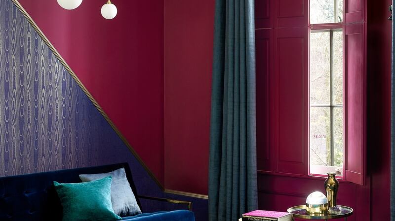 Hot pink shutters from Hillarys