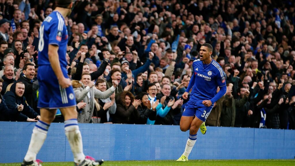 Ruben Loftus Cheek scored Chelsea’s second as they beat Scunthorpe 2-0 in the FA Cup third round at Stamford Bridge. Photograph: Reuters