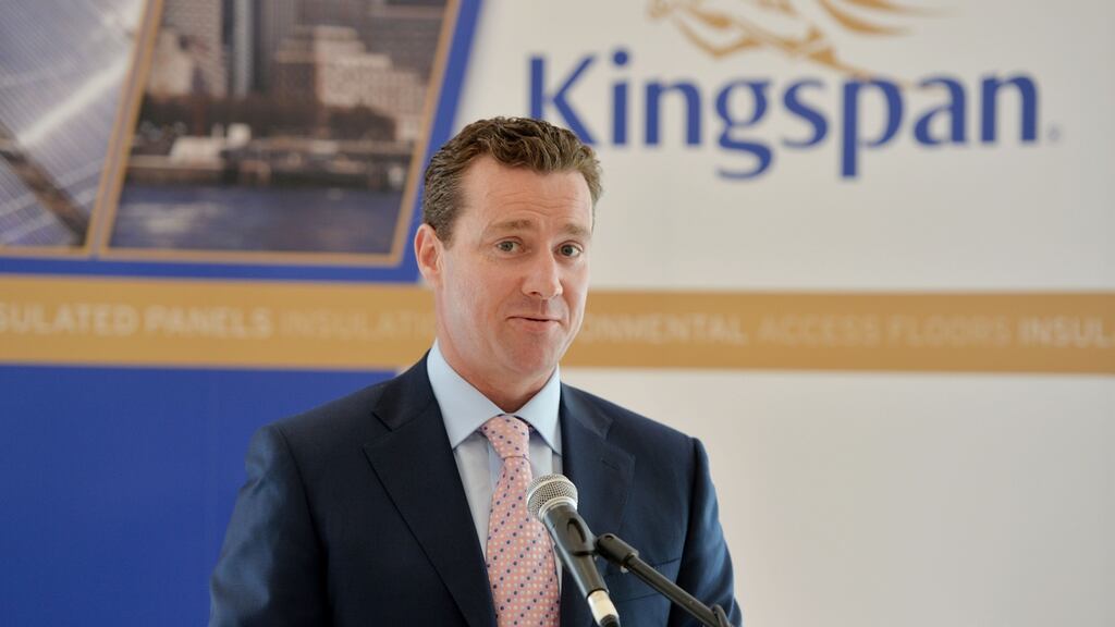 Gene Murtagh, chief executive of Kingspan, which rose just over 1% to €39.40. Photograph: Alan Betson