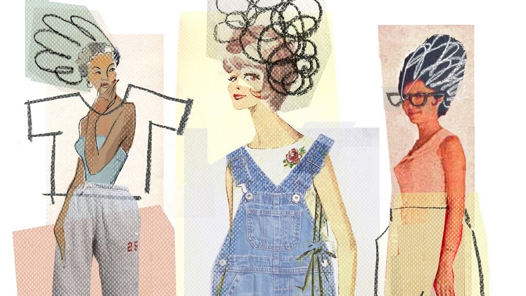 Femininity is performance. What happens when no one is watching? Illustration: Margaret Riegel/New York Times