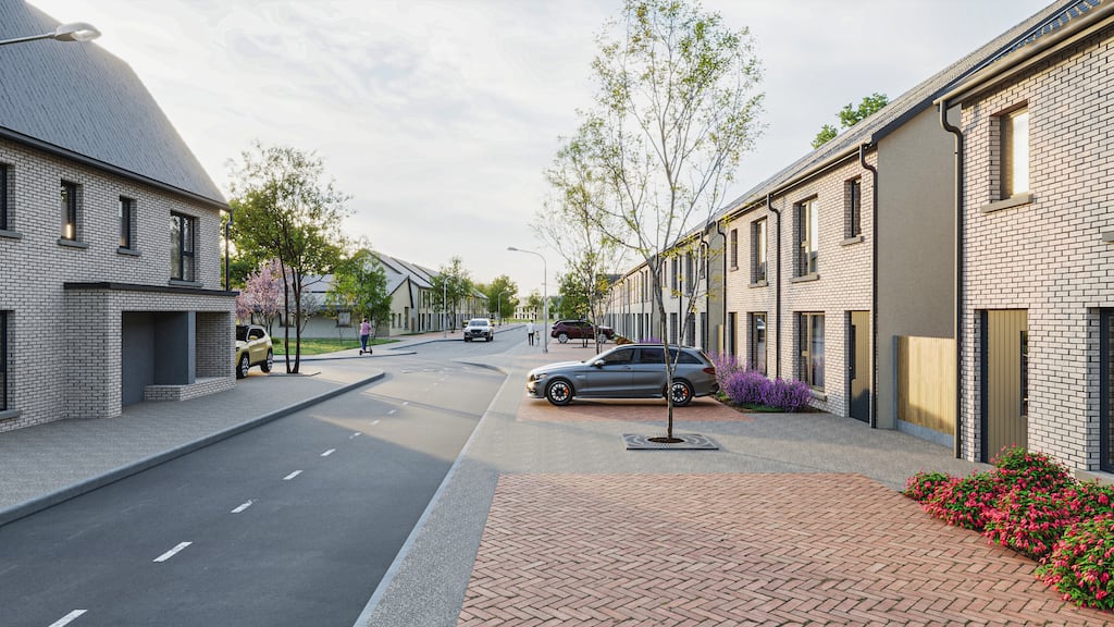 Computer-generated image of Scotts Avenue, Tullamore