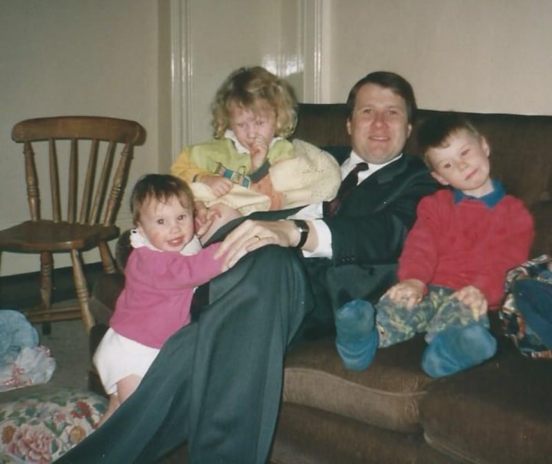 Ivan Yates with three of his children