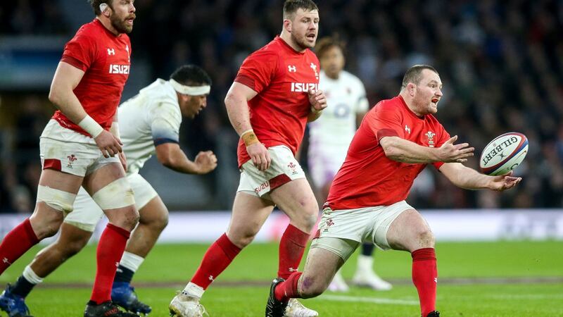 Ken Owens in action against England. Photograph: Andrew Fosker/Inpho
