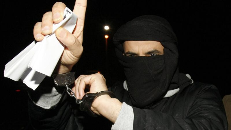 Ali Charafe Damache outside Waterford District Court in 2010. Photograph: Peter Muhley/AFP/Getty