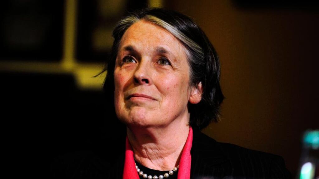 Mrs Justice Susan Denham: she brought a thermometer into court and found the temperature in the Supreme Court and its conference room in the Four Courts complex varied between 13.5 and 19 degrees in January. Photograph: Aidan Crawley