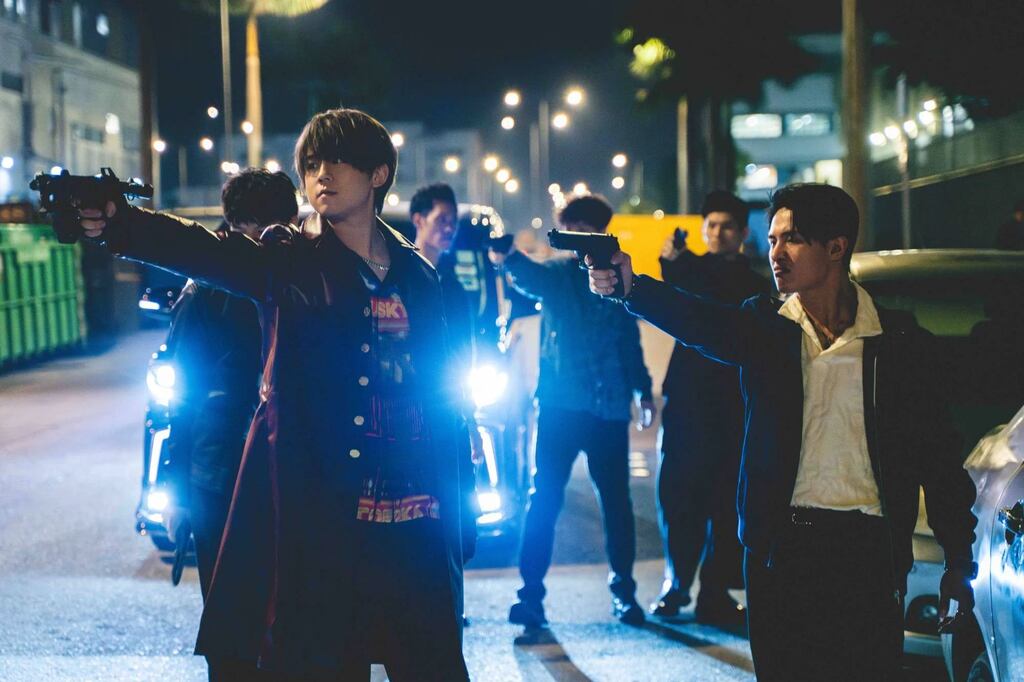 A selection of the 12-strong Cantopop sensation Mirror feature in Steve Yuen's film