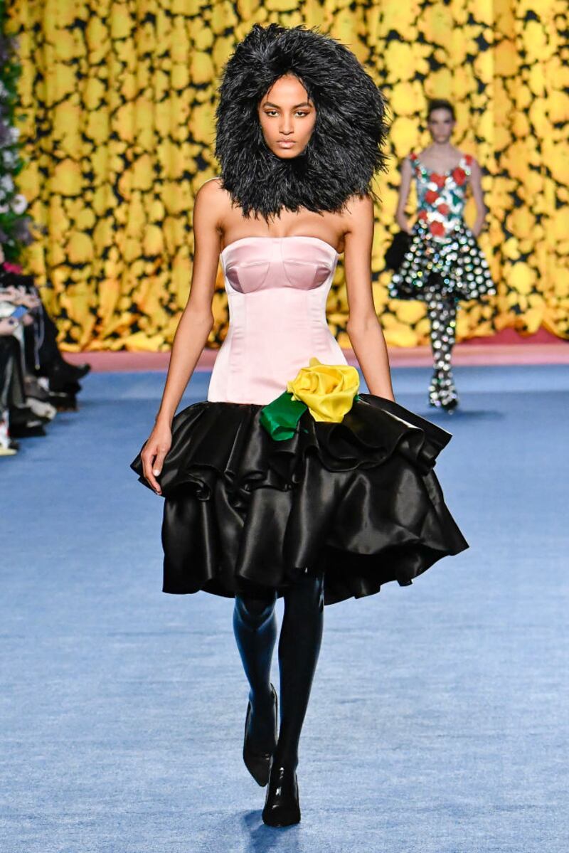 Richard Quinn’s Autumn/Winter 2020 collection. Photograph: Victor Virgille/Gamma-Rapho/ Getty Images