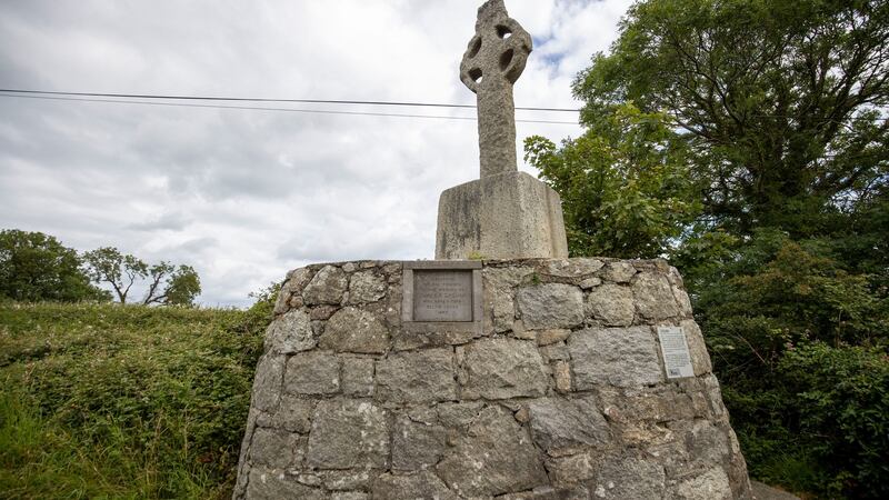 A medieval stone cross near Tully church is understood to date from the 10th century. Photograph: Tom Honan