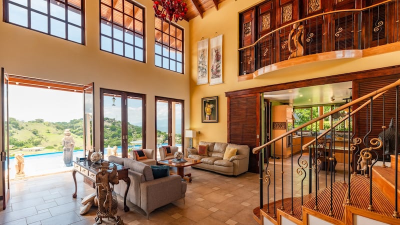 This Balinese-inspired property in Alajuela, Costa Rica, sits on a summit with 270-degree views