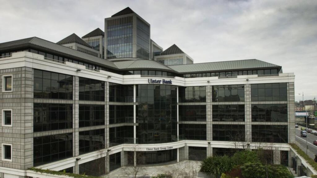 Ulster Bank’s headquarters in Dublin: portfolio of loans is likely to be valued at between €180 million and €220 million. Photograph: Frank Miller