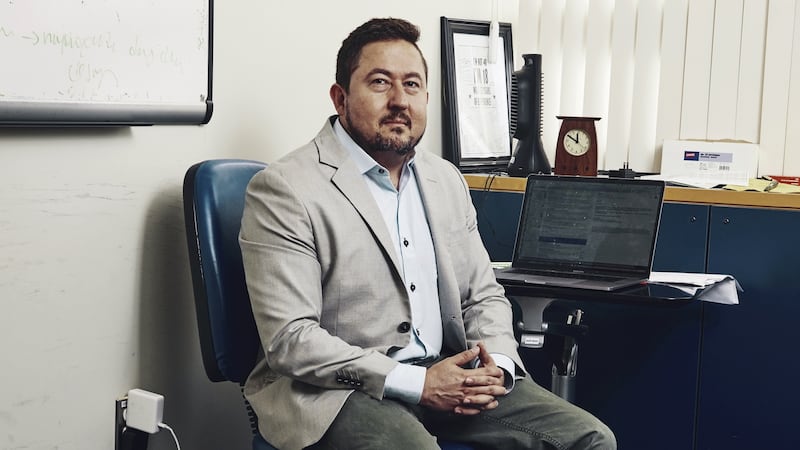 Joseph Arboleda-Velasquez, a cell biologist at Massachusetts Eye and Ear in Boston. Photograph: Tony Luong/The New York Times