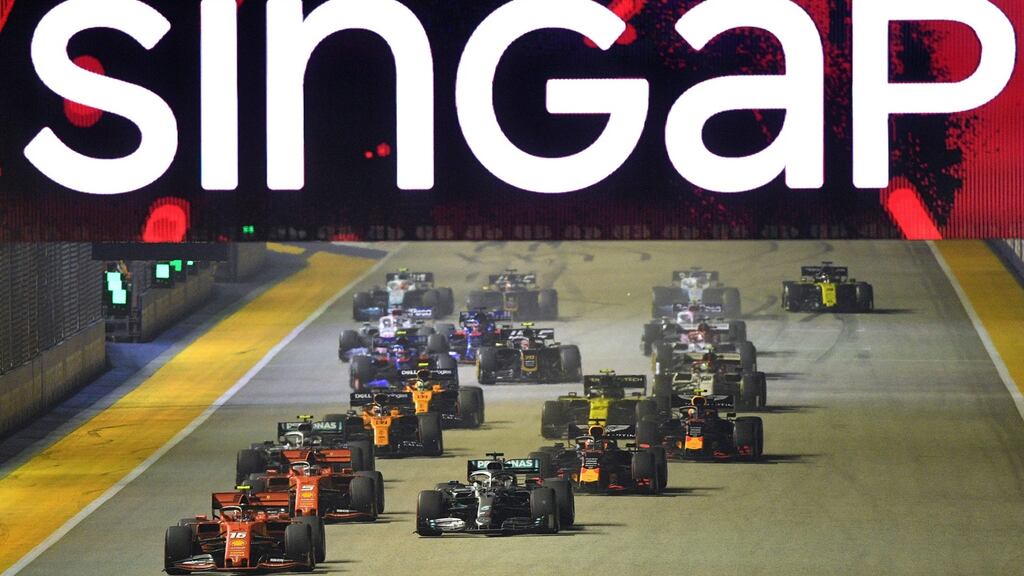 Formula One’s Singapore, Japan and Azerbaijan grands prix have been cancelled. File photograph: Getty Images