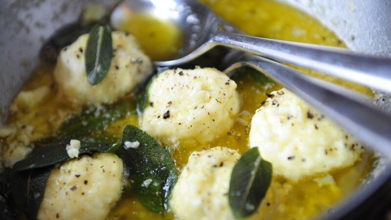 Gnudi with Parmesan & Sage