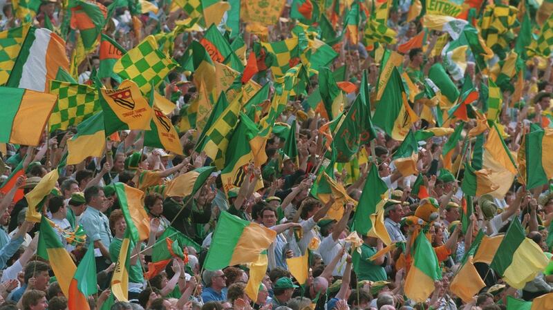Leitrim fans at the Connacht final in 1994. Photo: Billy Stickland/Inpho