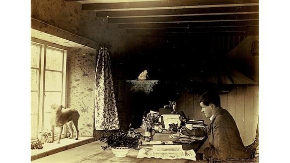 Yeats at Cashlauna Shelmiddy, his Devon cottage, circa 1900. photographs: alan betson, courtesy ngi archive