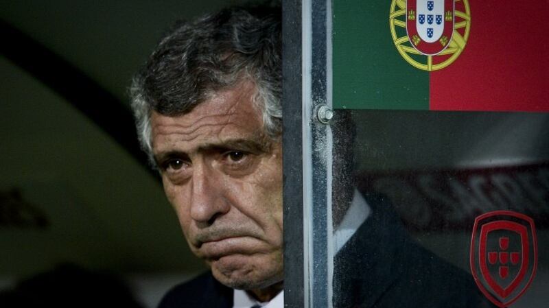Portugal’s coach Fernando Santos. Photograph: Getty Images