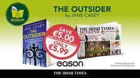 Irish Times Eason offer is Jane Casey’s The Outsider