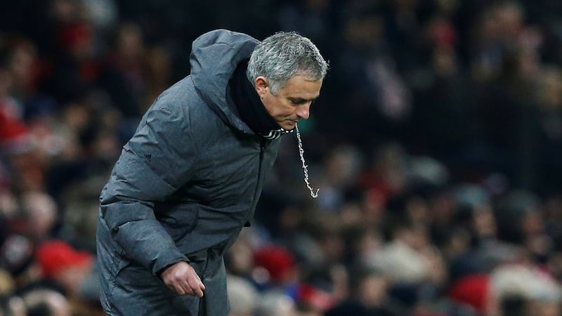Manchester United manager Jose Mourinho has been in a war of words with the Chelsea manager. Photograph: Andrew Yates/Reuters