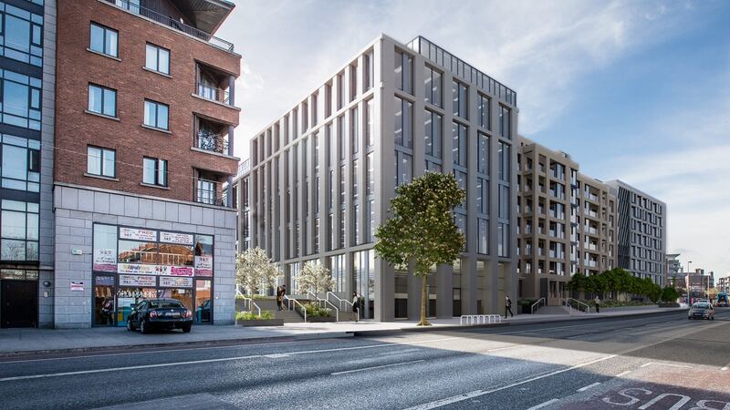 An artist’s impression of the proposed development at Newmarket Square in Dublin’s Liberties.