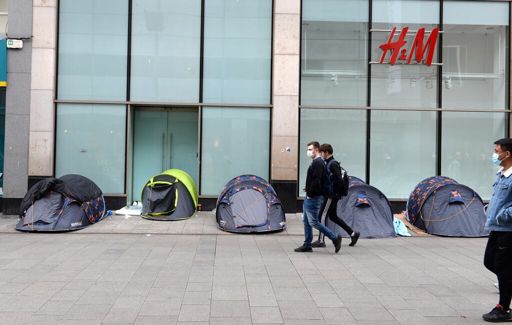 For the winter week, additional outreach workers were deployed to ensure “intense coverage” of city centre areas. File photograph: Dara Mac Dónaill / The Irish Times
Photograph: Dara Mac Donaill / The Irish Times