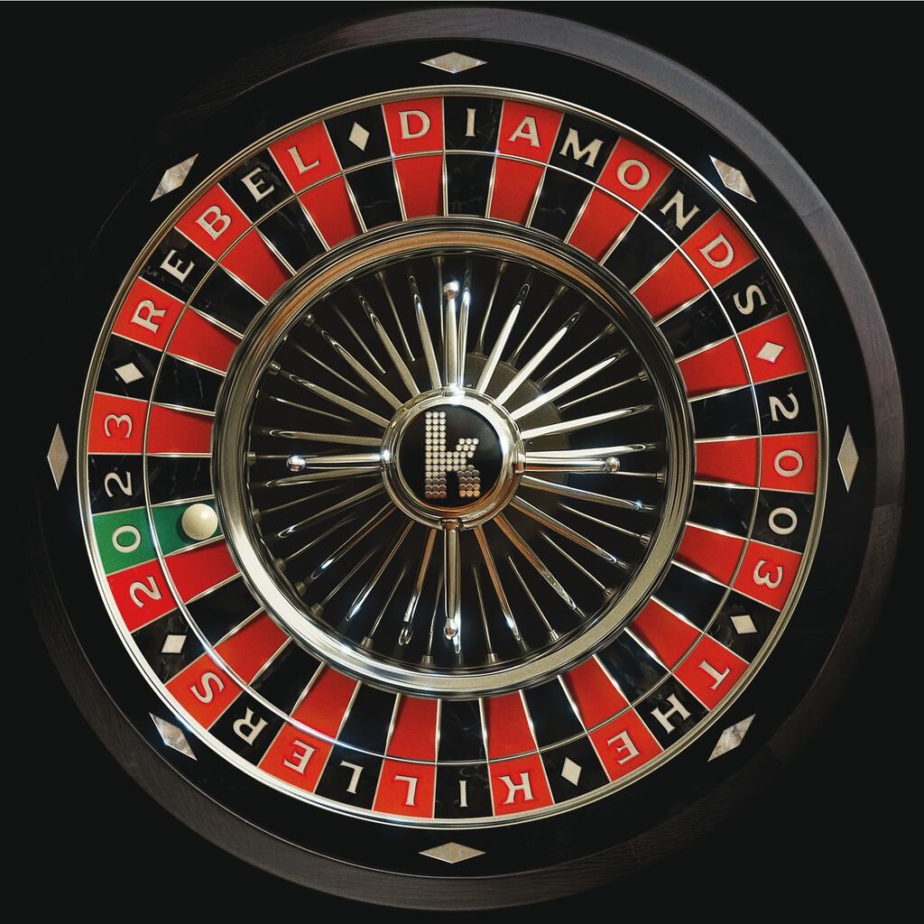 Artwork for The Killers' album Rebel Diamonds, reviewed by Lauren Murphy in The Irish Times on December 8th 2023